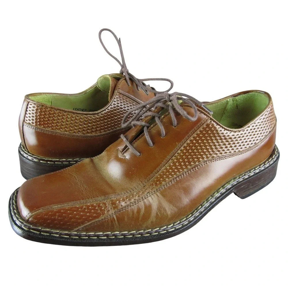Stacy Adams Men's Oxfords Brown Leather Size 10M Gently‎ Used 2025